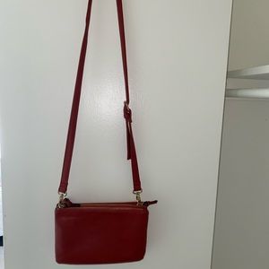 Just Fab Red Crossbody Purse